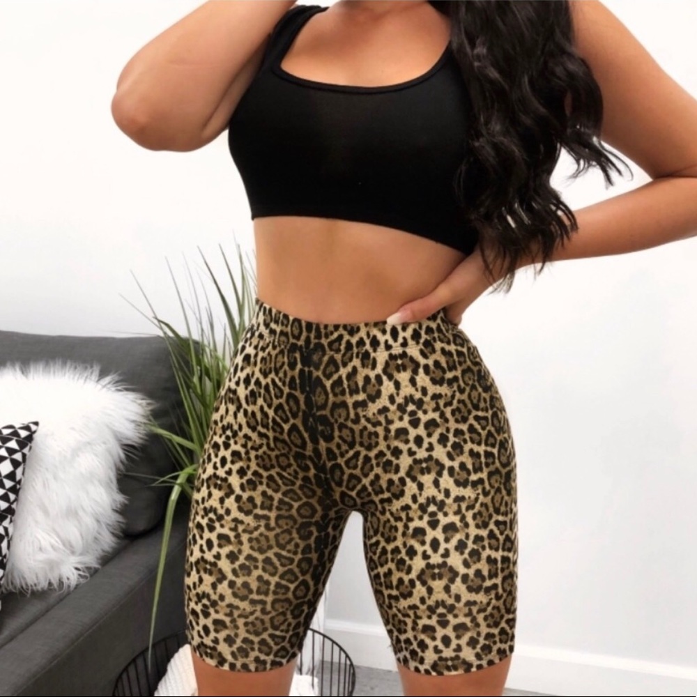 Leopard Biker shorts